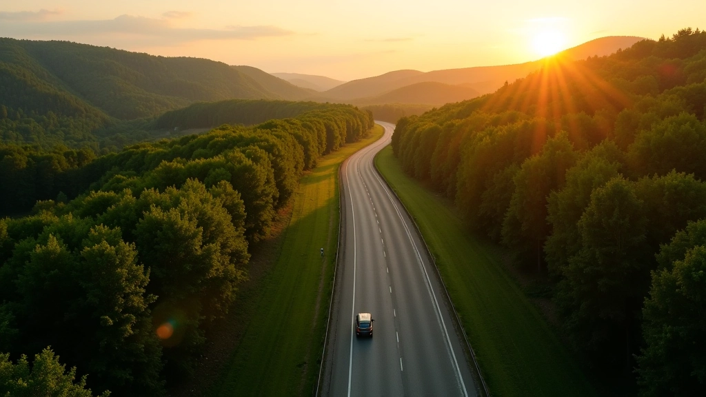 Kelionė automobiliu per Lietuvos kraštovaizdį